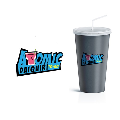 Atomic Daiquiri To Go Mockup