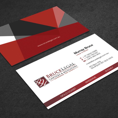 A new business card incorporating our new logo & design