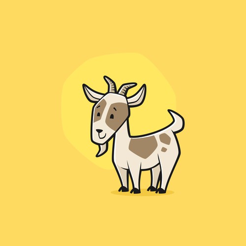 Cute goat illustration