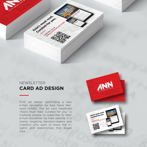 Newsletter Card Ad Design