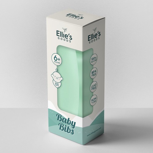 Packaging Design for Eliie's Goods - Baby Bibs