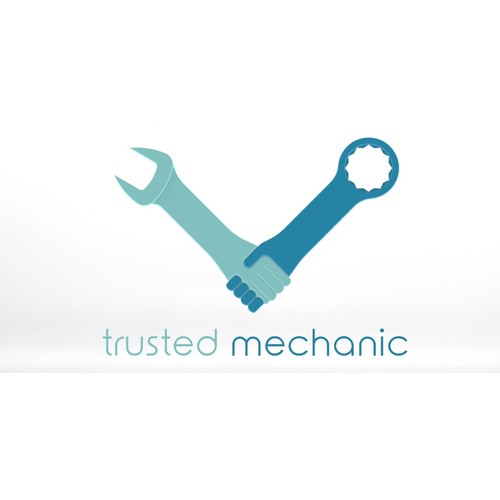 Create an iconic logo for the Trusted Mechanics
