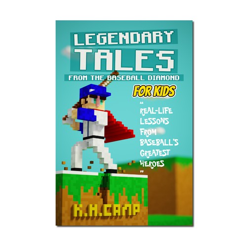 Cover for a book about Baseball Legends that is designed to appeal to kids