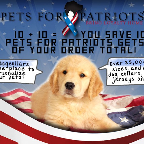 Design a Pet Themed Patriotic Charity Annoucement