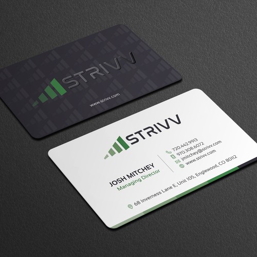 Business Card Design For Strivv