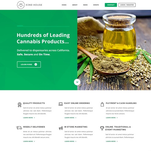Web Design for Cannabis Delivery