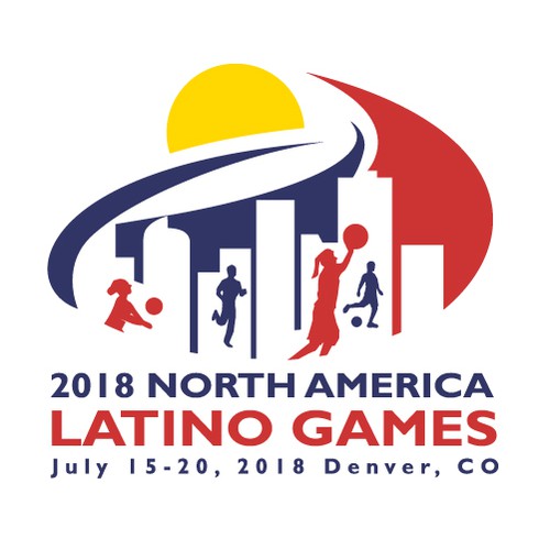 Modern logo for Latino Games 2018