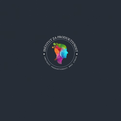 logo and business card for Inštitut za produktivnost         (eng: The Productivity Institute)