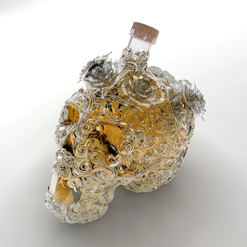 3D Spirit Bottle Design for Grateful Dead