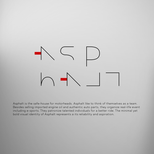 Asphalt - logo design for a motorhead community business