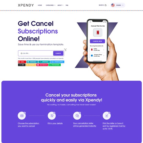  Xpendy.com I Redesign contest