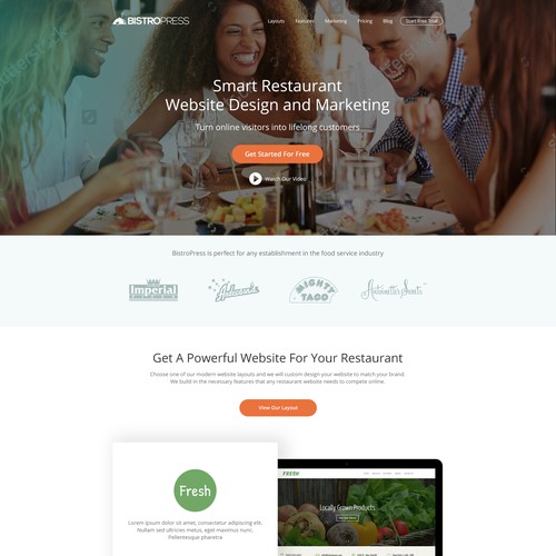 Website Design For BistroPress