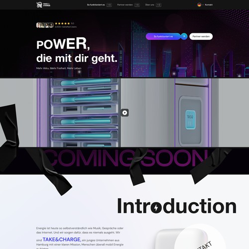 Charge station battery