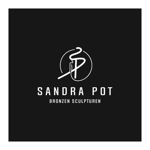 Logo design for Sandra pot Bronzed Sculpturen