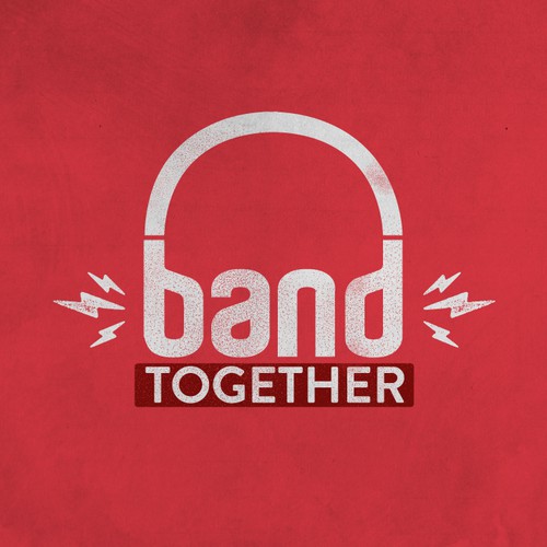 Create the next campaign logo for DoSomething.org's music campaign: BAND TOGETHER
