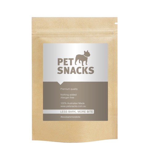 General product label for our brand of natural pet treats
