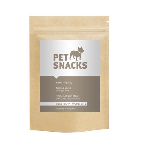 General product label for our brand of natural pet treats