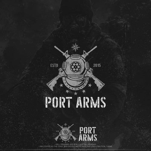 Logo design for Port Arms