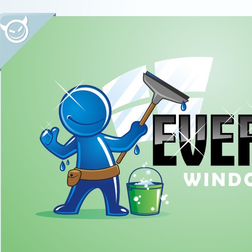 Window cleaning logo