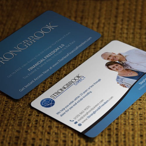 Simple, Straightforward Business Card for Real Estate Investment Company (Use Existing Branding)