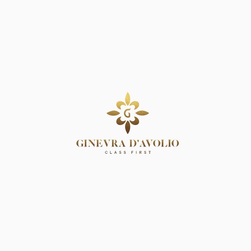 Luxurious logo for leather fashion products.