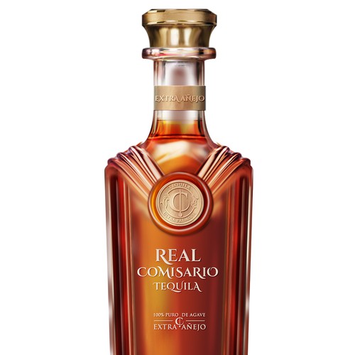 Bottle Shape Design and Label Design for Premium Tequila