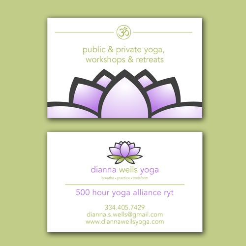 Dianna Wells Yoga Buisinesscard