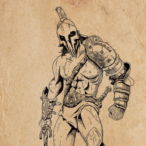 Cyr, God of War - Illustration for a New Card Game