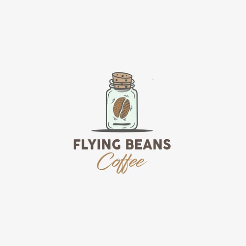 Flying beans coffee