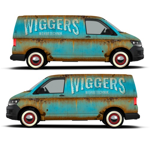 Wiggers Werbetecnik Volkswagen® T6 Transporter Kombi van wrap design