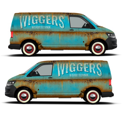 Wiggers Werbetecnik Volkswagen® T6 Transporter Kombi van wrap design