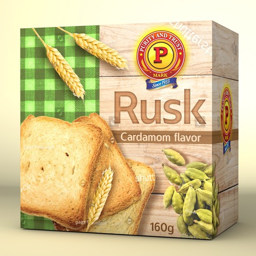 Eye-cathing package design concept for P mark