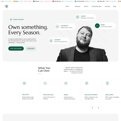 Owner Era — Cultural Wealth Platform Website