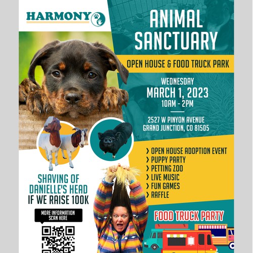 Flyer Design for Animal Sanctuary