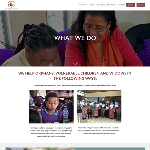 Life Center Ethiopia Nonprofit Redesign