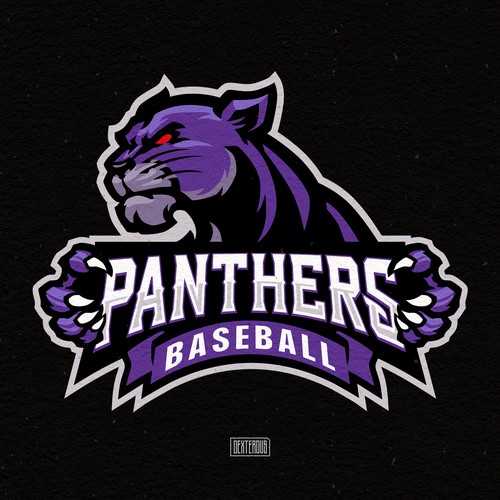 Panthers Baseball Team Logo