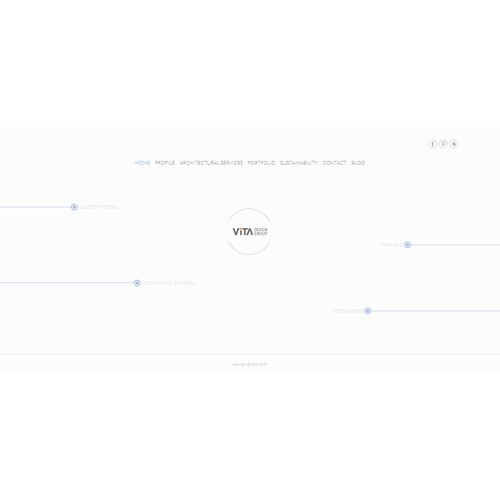 Web page design for VitaDesignGroup