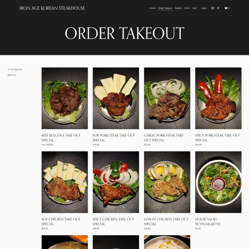 Iron Age Conyers Korean Steakhouse Ecommerce