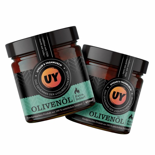 UY - OLIVE OIL SPICY SAUCE - LABEL
