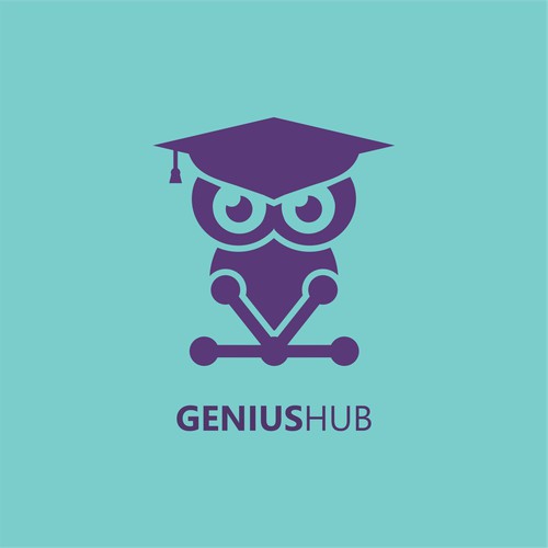 Simple clean logo for educational purpose