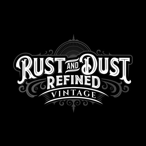 Lettering Logo concept for vintage and antique items shop.