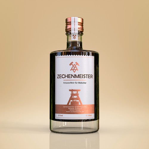 Lab"for hard working men" for a liqueurel design theme: "for hard working men" for a liqueur
