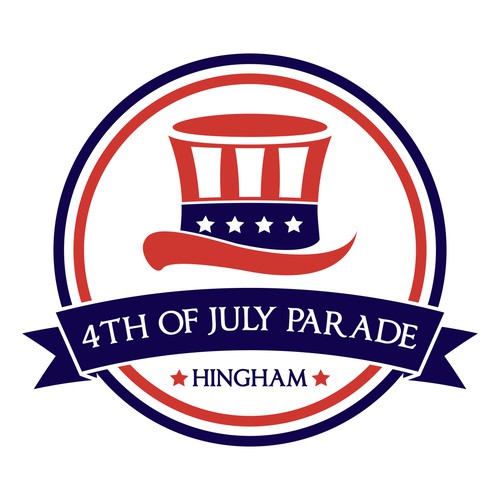 create a winning logo design for community 4th of July Parade in Hingham, MA