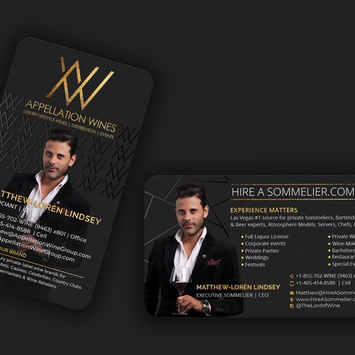 Spot UV and Gold Foil Business card