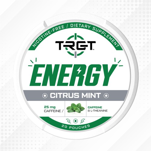 Energy Supplement Label Design | Clean & Sporty Branding