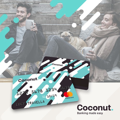 Eye-catching credit card design 