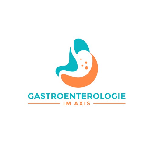 gastrointestinal and liver Logo concept
