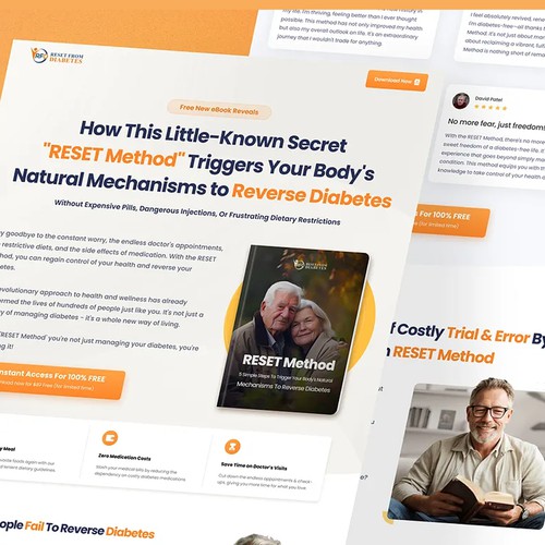 RESET Method – Diabetes Reversal Landing Page