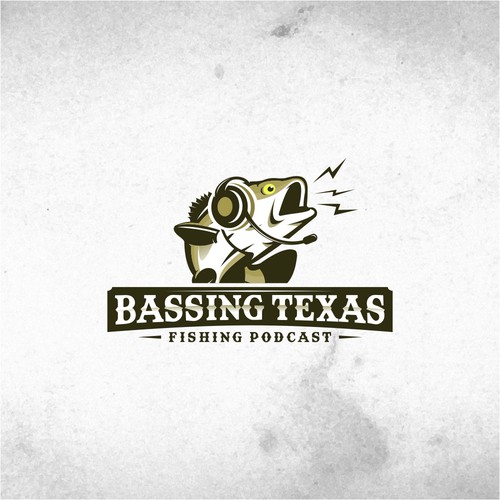 Logo for Bassing Texas Fishing Podcast.