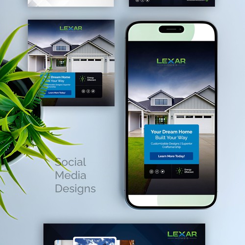 Social media Posts and banners for Modern Construction and real estate Business